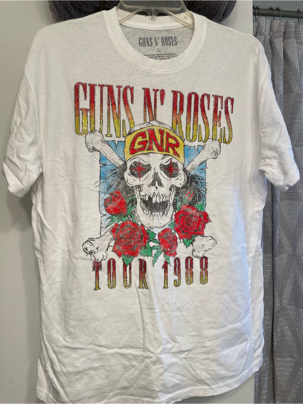 Guns N’ Roses White Graphic Tour T-Shirt Size L